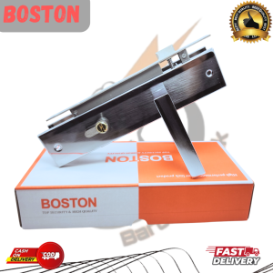 Set Kunci Pintu Minimalis Chrome BOSTON dengan Gagang kotak 25cm - Keamanan Tinggi