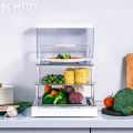 【Original MTOY】JAPAN Electric Food Steamer 11L Large Capacity 3-layer Household Cooker Keep Nutrition 220V 3 Pin plug. 