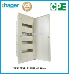Cuadro electrico superficie HAGER GOLF VS312TE con puerta Transparente