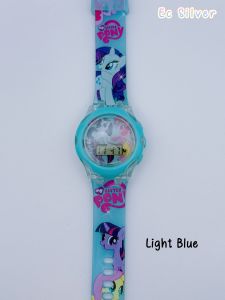 (K2) Jam Tangan My Little Pony Muzik Lampu / Cartoon Light Music Kids Watch