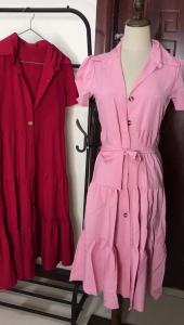 #8621 Fashion Casual Dress Plus Szie For Women Fit To Large