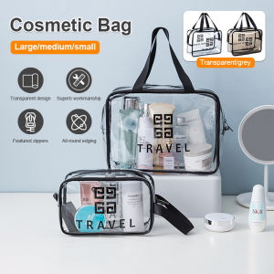 Mesh Cosmetic Bag Mesh Makeup Bags Toiletries Bag for Women Portable Travel Zipper Pouches Kosmetik Beg Portable Beauty Tools 化妆包 洗漱包