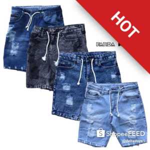 CELANA PENDEK SOBEK / CELANA PENDEK JEANS / CELANA PENDEK