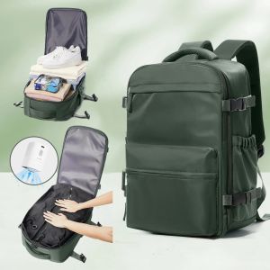 Vacuum Backpack Travel Bag for Men Large Capacity Backpack Business Laptop Backpack Women Men Expandable Backpack School Bag