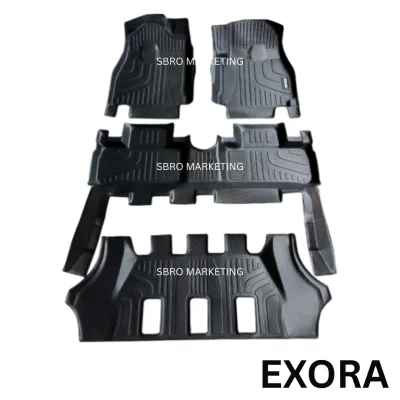 Proton Exora 2009-2025 5D Carpet TPE Carpet Waterproof CarMat Floor Mat OEM Karpet Car Floormat