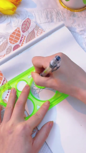 7PCS Drawing Templates Plastic Rulers Multi-Function Measuring Rulers Geometric Drawings Templates Rulers Tool Set