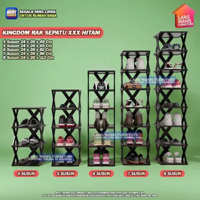 Rak Sepatu Silang Rak Sepatu X Kingdom XXX Rak Sepatu Minimalis Rak Sandal Rak Sepatu Serbaguna