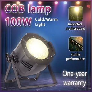 100W COB Par LED Lights with COB Warm White & Cool White Stage Light No DMX for Wedding Christmas Pa