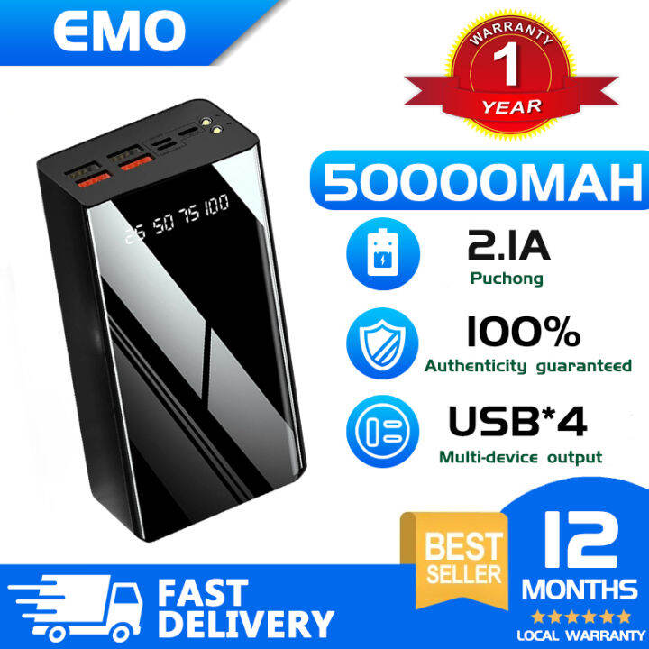 EMO HK 12000mAh 30000mAh 50000mAh Powerbank Heavy Duty Original Type-C ...