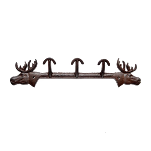 Elegant Elk Shaped Iron Wall Hooks For Keys Jackets Decorative Clothes Hanger Metal Home Storage Accessory