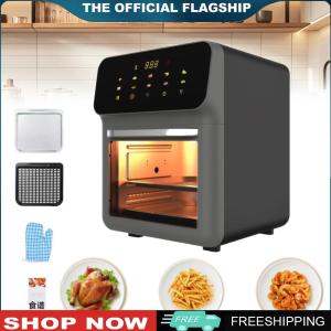 【New Arrival】 Touch Screen Air Fryer 0-60min Timing Electric Fryer Visible Window Smokeless Fryer for Defrosting Baking Grilling