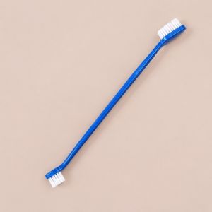 MINIMALUX 1pc Double-headed Dog Toothbrush Multi-angle Nontoxic Pet Cleaning Tool Practical Soft Tooth Finger Brush
