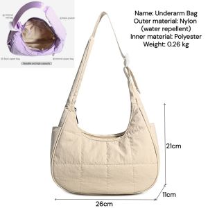 TasBagShop Womens Sling Bag Fluffy Handbag Lightweight Underarm Bag