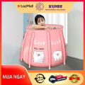 Bồn Tắm Ngâm Người Thảo Dược Có Thể Gấp Gọn KUNBE Cho Người Lớn Và Trẻ Em, Bồn Tắm Di Động Thông Minh, Chậu Tắm Xông Hơi Giữ Nhiệt Tiện Lợi. 