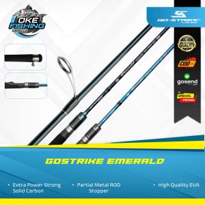 Joran Pancing Gostrike Versus Emerald Solid Carbon | Fuji Guide | Kuat & Sensitif | Rekomendasi Galatama + FREE PARALON