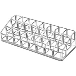 24 Slot 3 Tier Thick Acrylic Ascending Lipstick Organizer