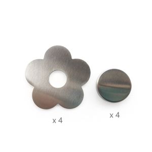 4pcs Flowers/Butterfly Shaped Magnet Buckles / Stainless Steel Detachable Weights Button For Curtains Tablecloth