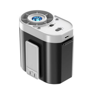 Protable Waist Fan With Light 1200Mah Outdoor Work 3-speed Strong Wind Cooling Fan Rechargeable