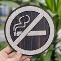 Biển gỗ No Smoking- Cấm hút thuuốc. Tranh gỗ treo tường sang trọng, nhận thiết kế theo yêu cầu. 