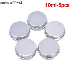 WP💓💛💖 fuchun 5Pcs Aluminum Mini Round Tin Metal Container Bottles Storage Jar Screw Lids Box