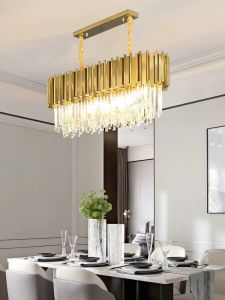 E14 LED Modern Gold Silver Crystal Dimmable Lustre Ceiling Lamp Ceiling Lights Chandeliers Lamparas De Techo For Living Room