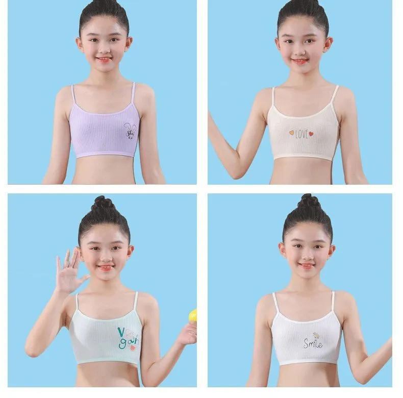 Girls Bra Small Vest Sling Underwear Development Period Girls