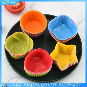 [COD] 7pcs lot Silicone Cake Cup Round Shaped Muffin Cupcake Baking Molds Home Kitchen Cooking Supplies Cake Decorating Tools
