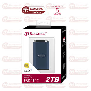 External SSD 2TB : ESD410C -Transcend - รับประกัน 5 ปี - มีใบกำกับภาษี