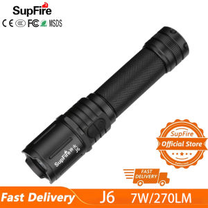 SUPERFIRE J6 Flashlight Waterproof Mini LED Torch Outdoor