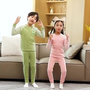 Boys Girls Pajamas New Autumn Long Sleeved Childrens Clothing Sleepwear Fleece Pyjamas Sets For Kids 2 4 5 6 8 10 12 14 Years2026