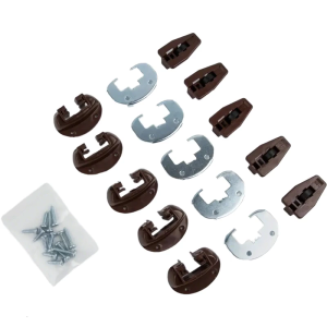 5set Drawer Slides with Metal Backing & Screws Drawer Track Guides and Glides Furniture Part for Center Mount Drawer