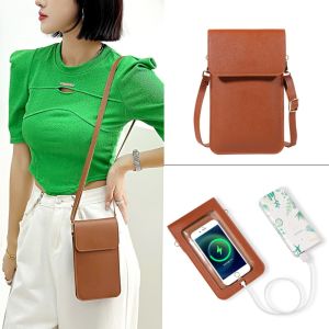 7999 DINAH PU Leather Walking Fitness Phone Wallet Messenger Bag สำอาง กระเป๋าที่พันคุณภาพ คู่บางแห่ง ถุงกล่อง สมาธิ และหมายเล็กน้อย สำหรับหน้าสมุด และหมายเล็กน้อย