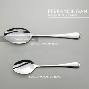 3 pcs sendok garpu makan besar standar stainless tebal hotel spoon fork