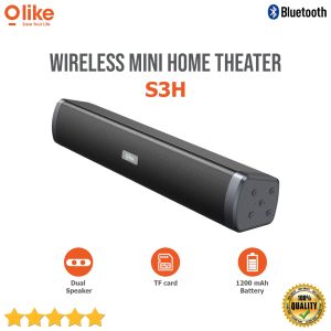 OLIKE Speaker Bluetooth SOUNDBAR S3H Portable Wireless Home Theater Bass Stereo - GARANSI RESMI ORI