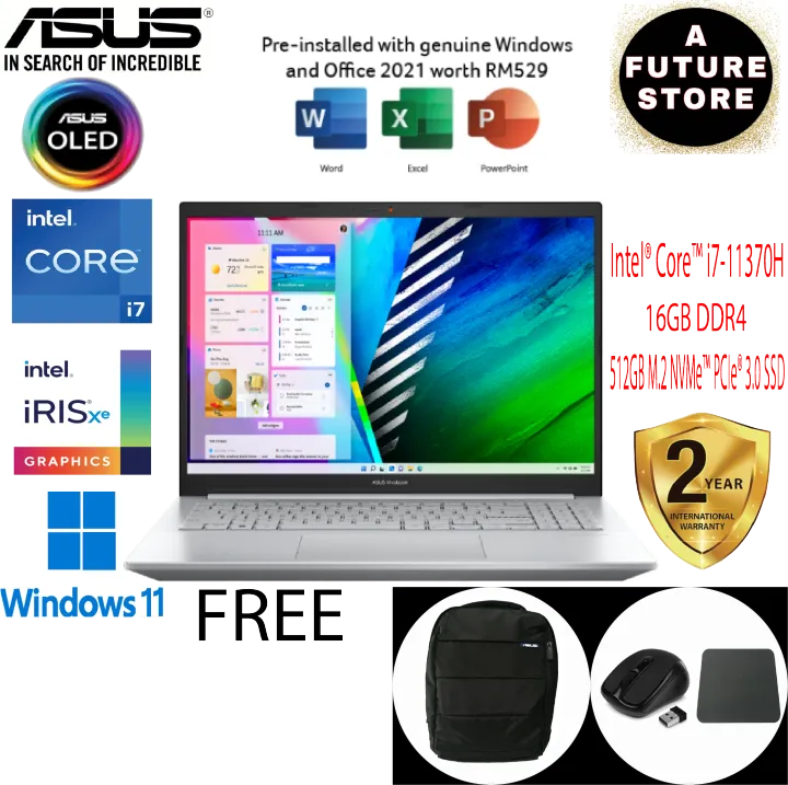 Écran LCD IPS FHD 15.6 Pouces Pour Asus Vivobook Pro 15 K3500P – Neuf Avec Garantie 1 An