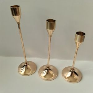 GTRBFDS 3 Piece Home Decor Candelabra Metal Candle Holder Metal Party Decoration Ornaments European Candle Holder Vintage Table Candlestick Stand