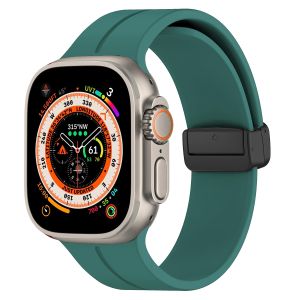 For Apple Watch Strap 49mm 46mm 45mm 44mm 42mm 41mm 40mm 38mm Women Men Sport Silicone Band Magnetic Strap for Apple Watch Ultra iWatch Series 12 11 10 9 8 7 6 5 4 3 2 1 Series SE SE2 SE3
