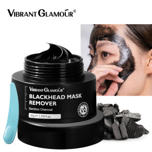 VIBRANT GLAMOUR Charcoal Blackhead Remover Nose Mask New Bamboo Deep Cleansing Shrink Pore Facial Mask Skin Care 30g