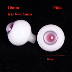YUDESHUI 10/18mm Mắt thủy tinh Hồng Nâu Xám Dễ thương 1/4 Mắt Iris Nhỏ Chất lượng cao Đồ thủ công làm búp bê tự làm Dành cho búp bê BJD 1/6