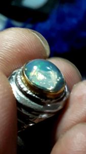 batu cincin kalimaya kristal asli banten jarong jarum pinfire