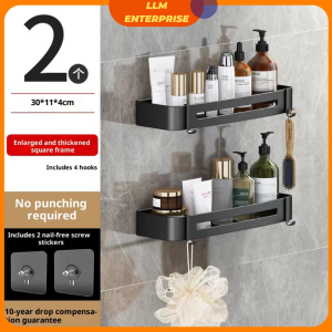 Bathroom Shelf Toilet Rack Accessories Bathroom Storage Corner Shelve Kitchen Wall Dinding Shampoo Rak Bilik Mandi