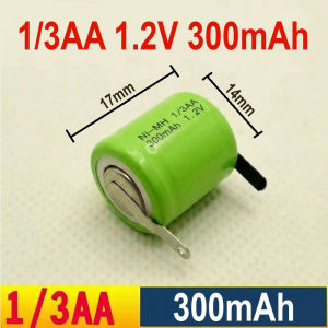 PIN NiMH/NiCd 1/3AA 1.2V 300mAh HÀN SẴN NIKEN 2 ĐẦU DÀNH THAY THẾ CHO MÁY CẠO RÂU TÔNG ĐƠ MÁY TĂM NƯỚC VÀ CÁC THIẾT BỊ KHÁC