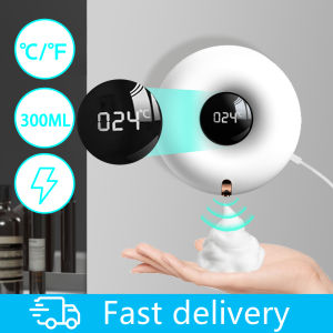 Soap Dispenser Container LED Display Automatic Induction Foaming Hand Washer Sensor Wall Mount Rechargeable Automatic Infrared Soap Dispenser