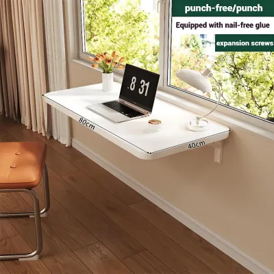 40/60/80/100CM Width Folding Table Space Saver Table Wall-mounted Table Dining Table Wall Shelf Computer Desk