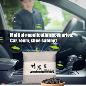 500g Activated Bamboo Charcoal Bag Odor Remover Air Purifying Bags Car Room Charcoal Deodorant Bag by JUST4U