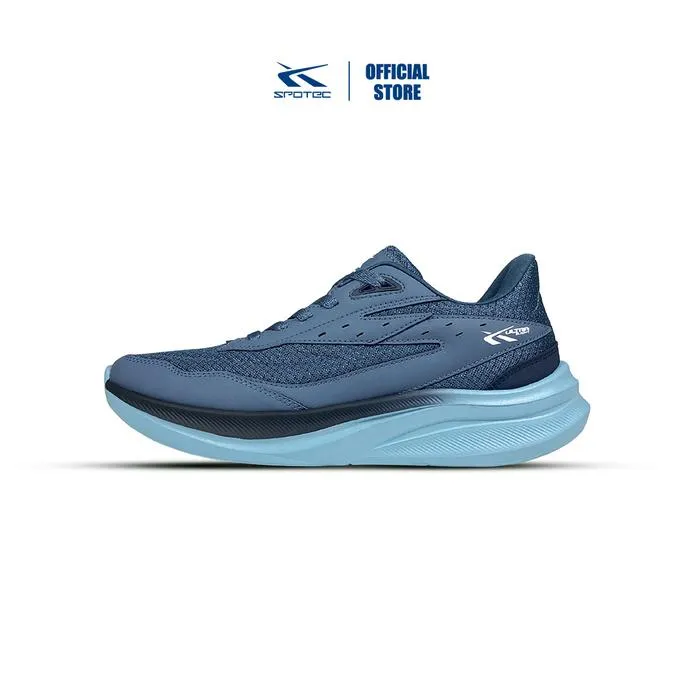 SPOTEC Running Valiant Sepatu Olahraga Lari Pria Wanita - 0184 - Biru Muda/Biru Muda, 43