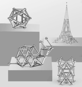 Bộ Đồ Chơi Xếp Hình Nam Châm Buckyball 36 Thanh 27 Bi Bộ Xếp Hình Nam Châm Cho Bé Phát Triển Sáng Tạo Thông Minh