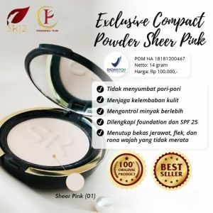 COMPACT POWDER SR12 BEDAK PADAT MATTE ANTI DEMPUL TIDAK MUDAH LUNTUR GLOWING DILENGKAPI FONDATION //  MENUTUP BEKAS JERAWAT FLEK  / WAJAH TIDAK MERATA
