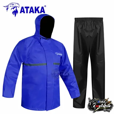 ATAKA R03 Raincoat Set S-8XL rainproof motorcycle plus rain coat 2 layer【NewOld logo Random】