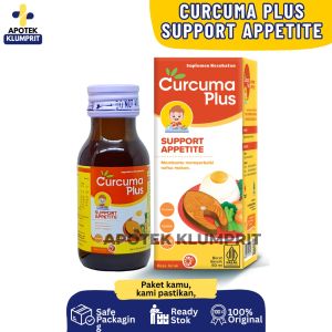 curcuma plus support appetite lysine60ml multivitamin anak perbaiki nafsu makan ekstrak curcuma lysine multivitamin